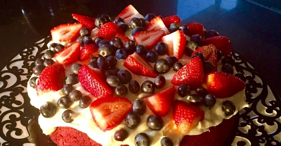 Gluten Free Berry Red Velvet Cake Recipe