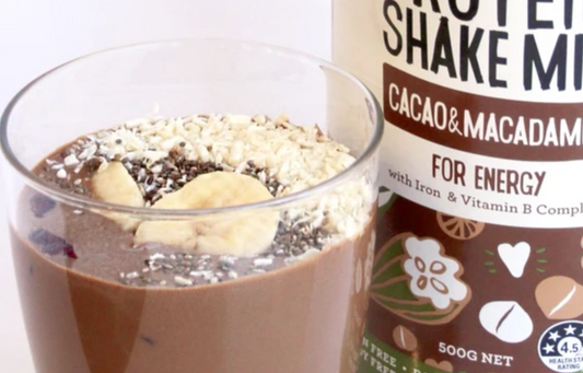 Vegan Mocha Cacao & Macadamia Protein Shake