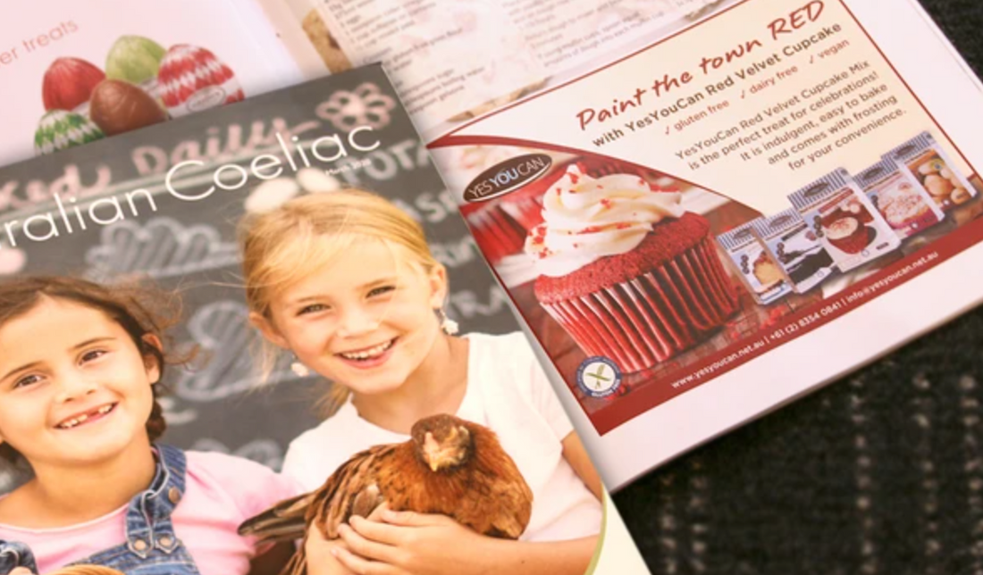 YesYouCan is in Coeliac Australia Magazine - March 2020