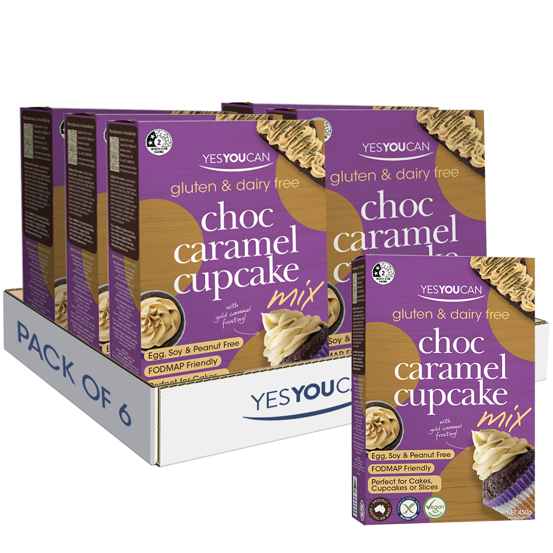 Choc Caramel Cupcake Carton - 6 units