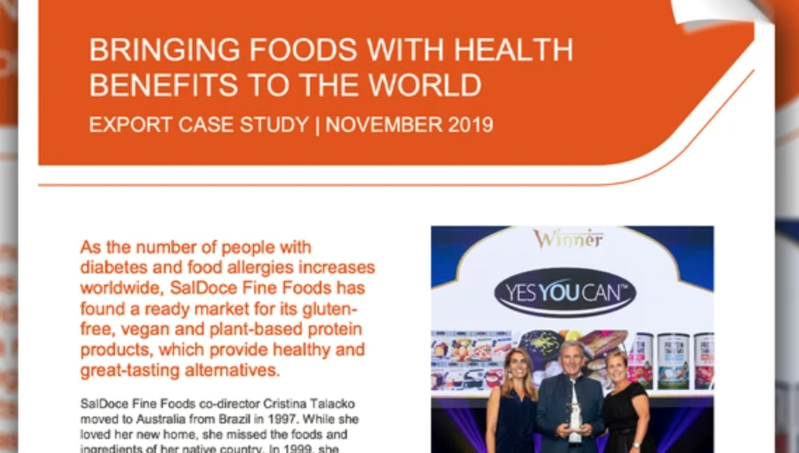 Australian Trade Features SalDoce Fine Foods in Case Study