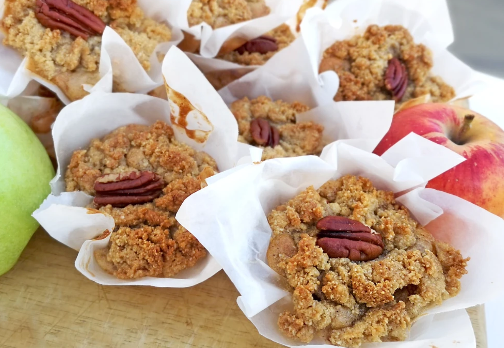 Gluten Free Apple & Cinnamon Muffin with Crumble Topping Recipe