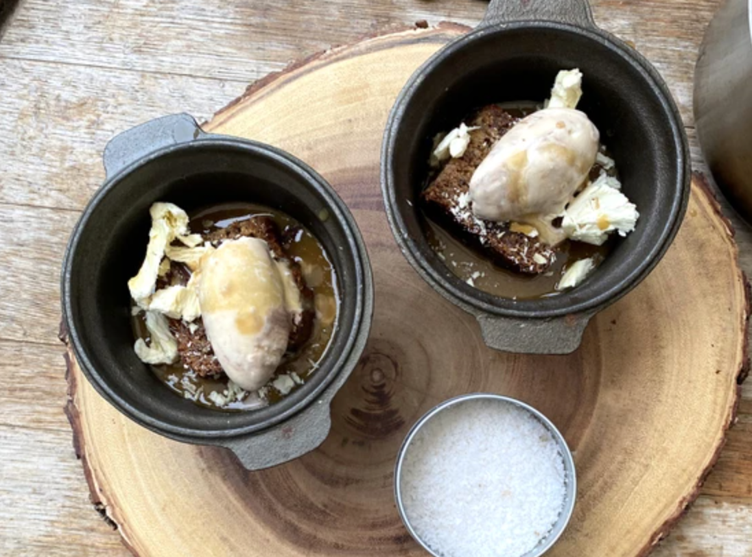 Baked Banana And Maple Toffee Cake With Banana Crumb Ice Cream Recipe