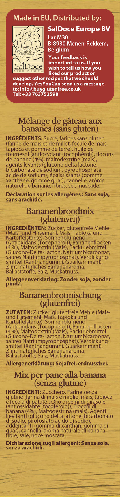 Banana Bread Mix