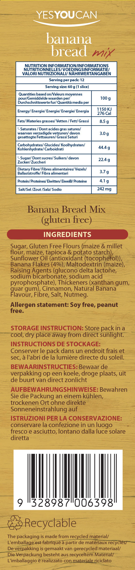 Banana Bread Mix
