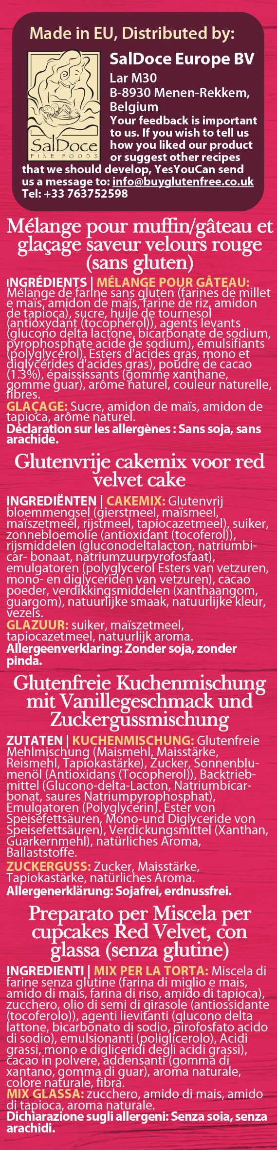 Red Velvet Cupcake Mix