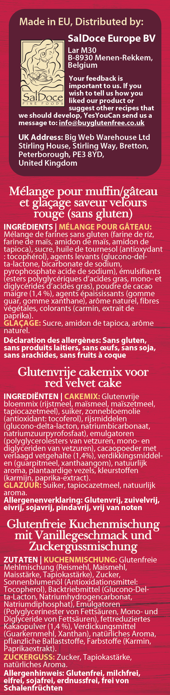 Red Velvet Cupcake Mix