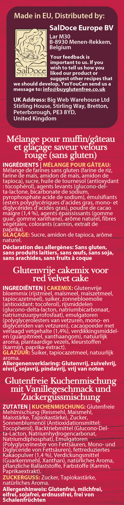 Red Velvet Cupcake Mix