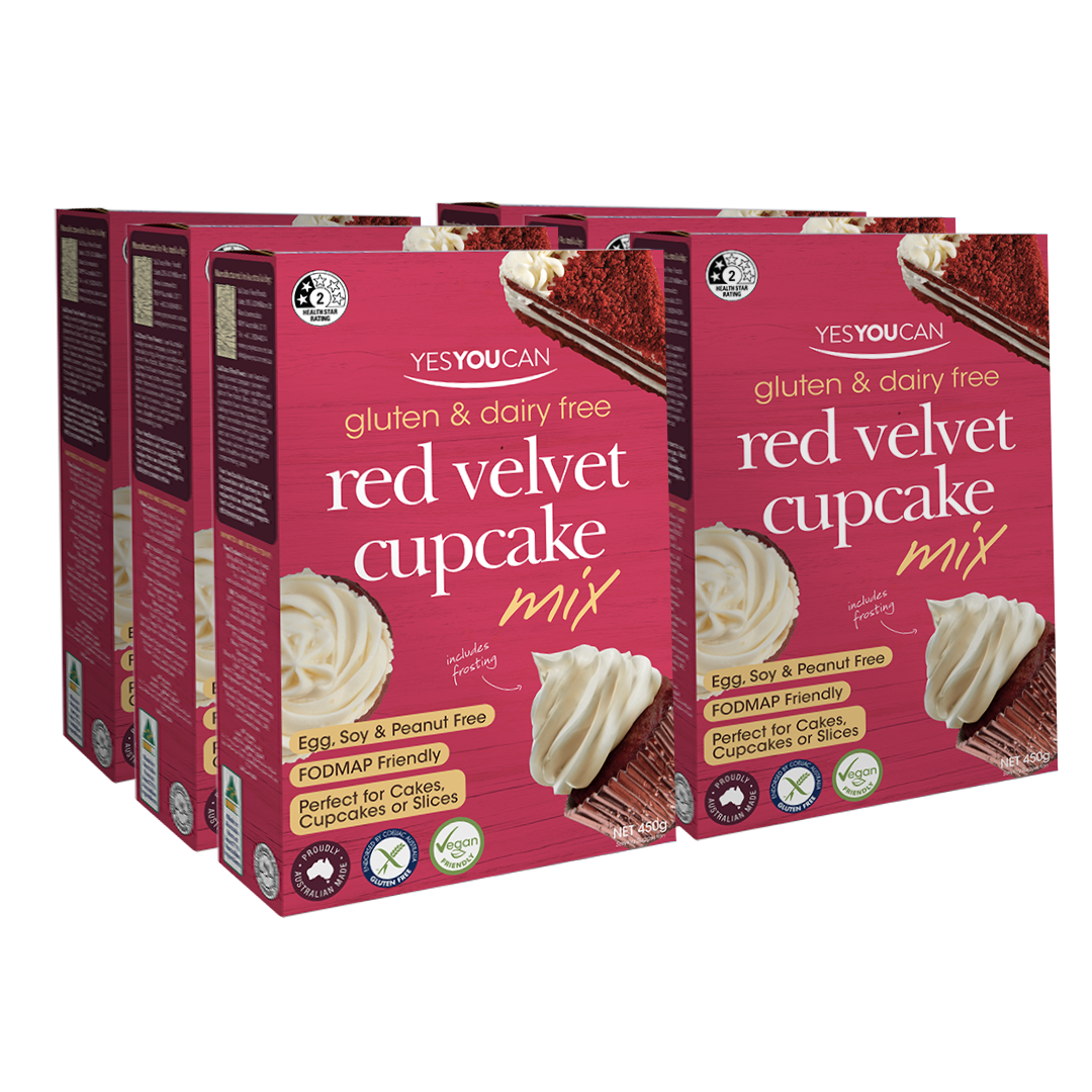 Red Velvet Cupcake Mix Carton